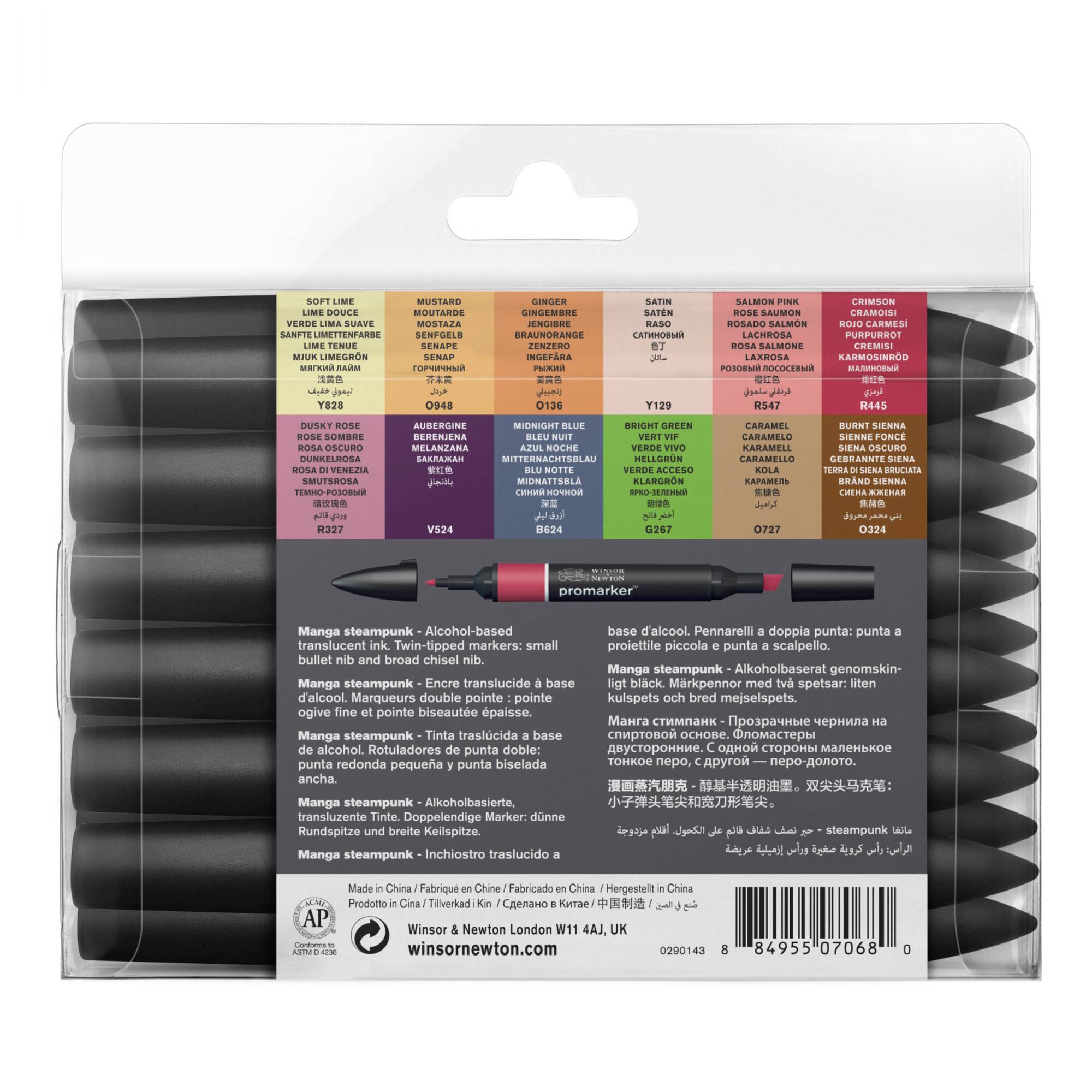 Winsor & Newton® ProMarker™ Manga Steampunk 13 Marker Set